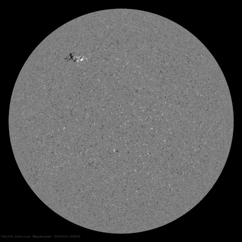 Image of Sun's magnetic field