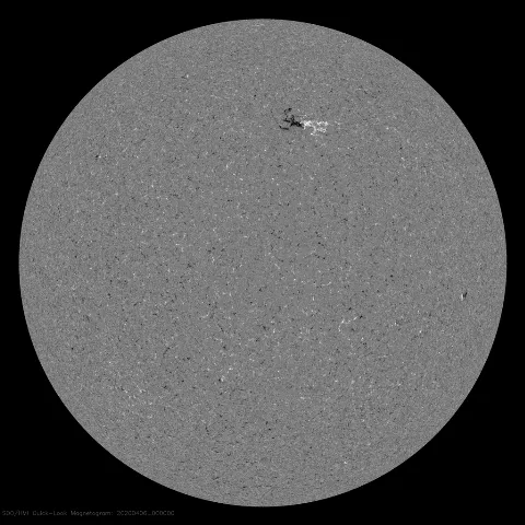 Image of Sun's magnetic field