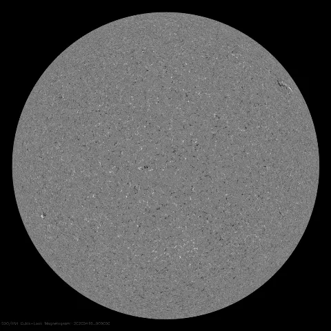 Image of Sun's magnetic field