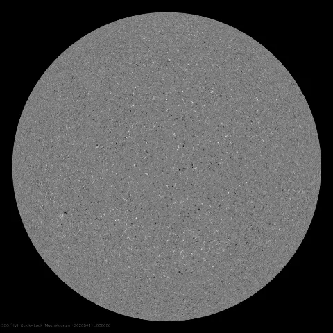 Image of Sun's magnetic field