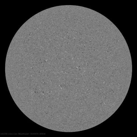 Image of Sun's magnetic field