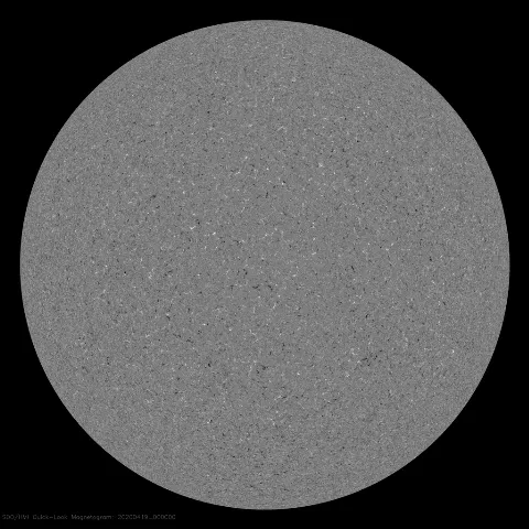 Image of Sun's magnetic field