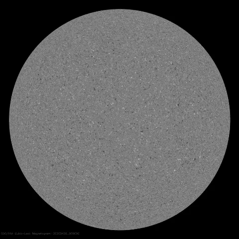 Image of Sun's magnetic field