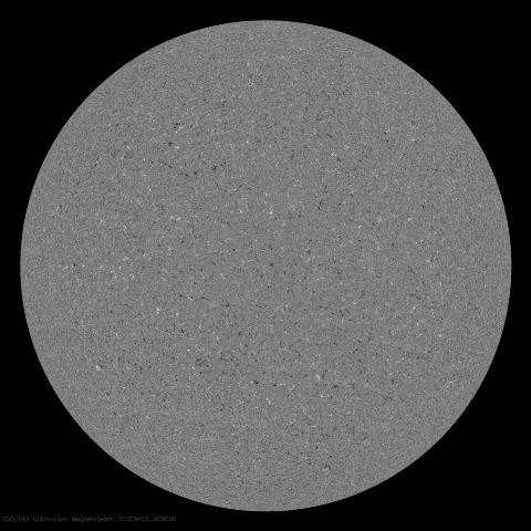 Image of Sun's magnetic field