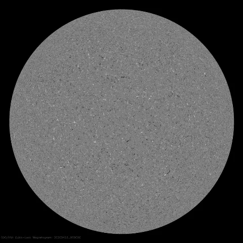 Image of Sun's magnetic field