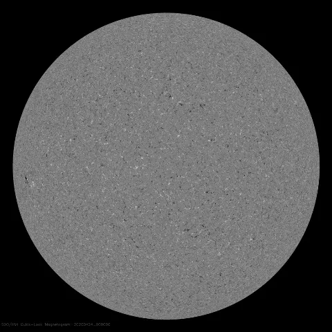 Image of Sun's magnetic field