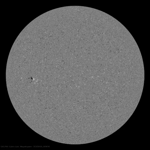 Image of Sun's magnetic field