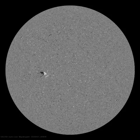 Image of Sun's magnetic field