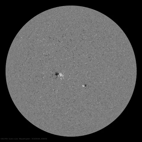 Image of Sun's magnetic field