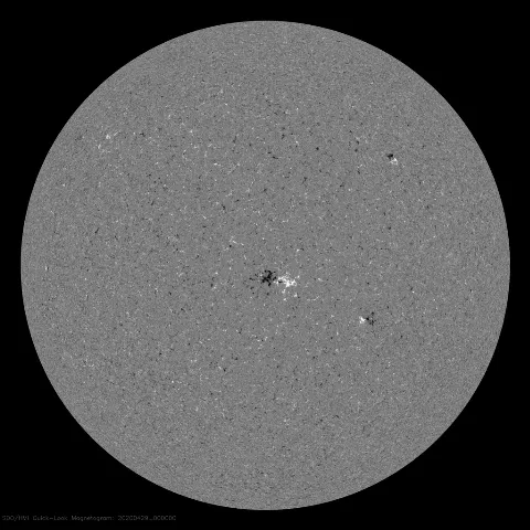 Image of Sun's magnetic field