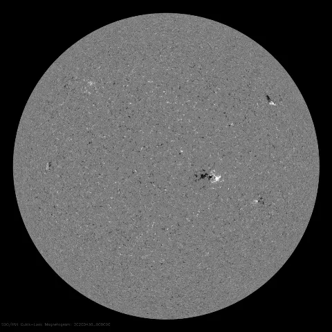 Image of Sun's magnetic field