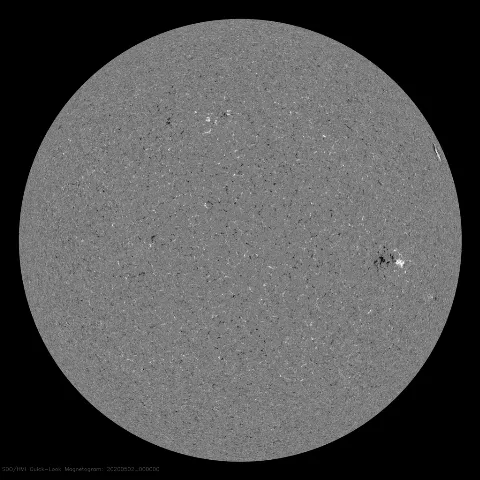 Image of Sun's magnetic field