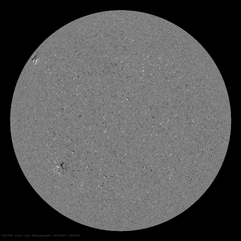 Image of Sun's magnetic field