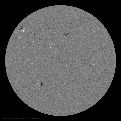 Image of Sun's magnetic field