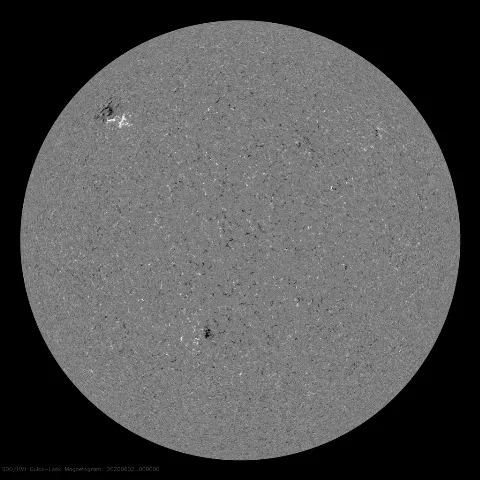 Image of Sun's magnetic field