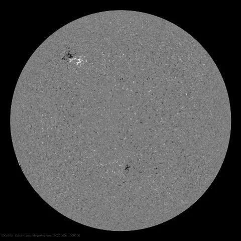 Image of Sun's magnetic field