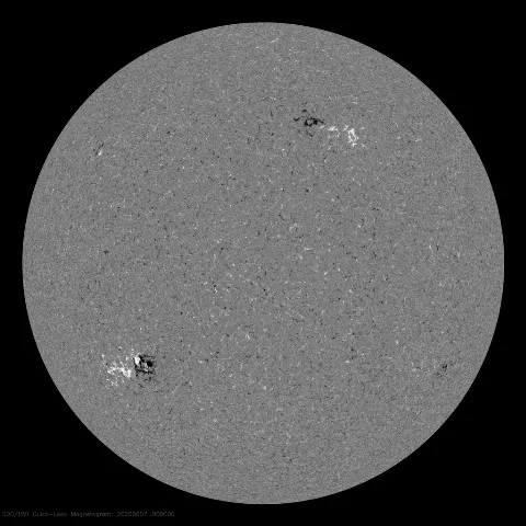 Image of Sun's magnetic field