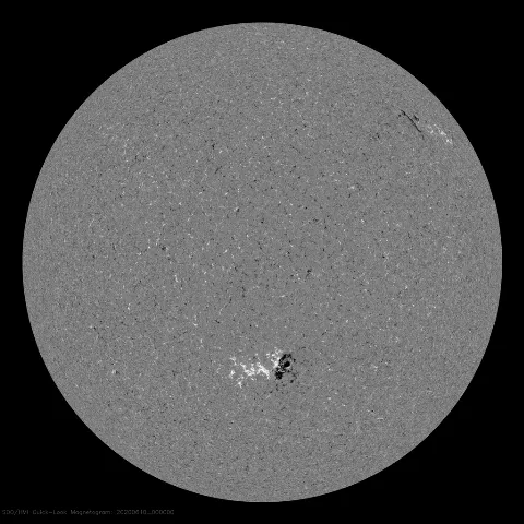 Image of Sun's magnetic field