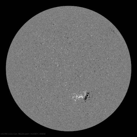 Image of Sun's magnetic field