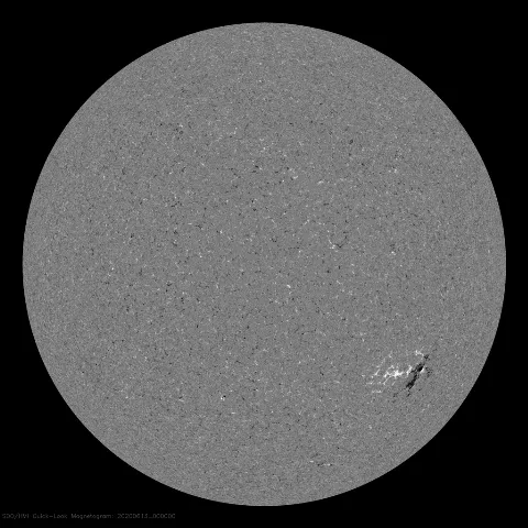 Image of Sun's magnetic field