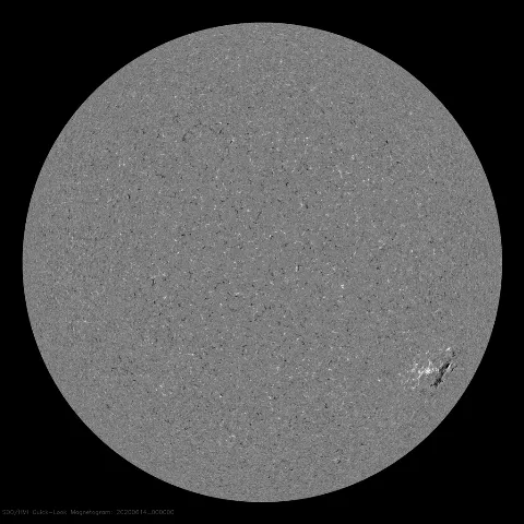 Image of Sun's magnetic field