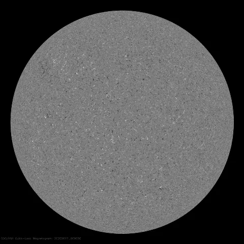 Image of Sun's magnetic field