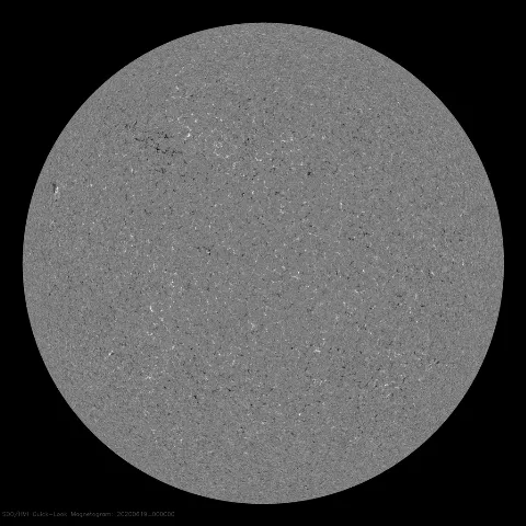 Image of Sun's magnetic field