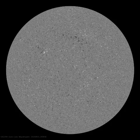 Image of Sun's magnetic field