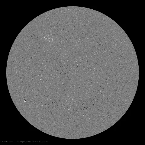 Image of Sun's magnetic field