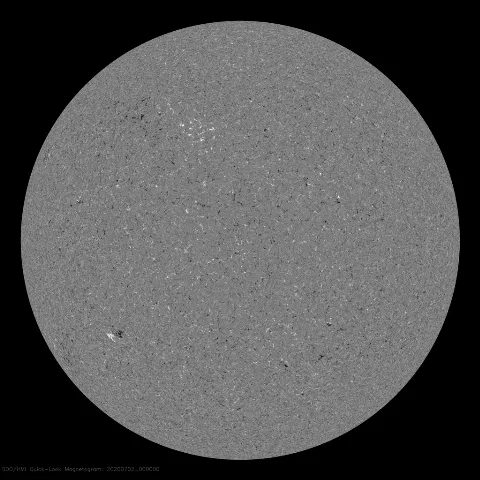 Image of Sun's magnetic field