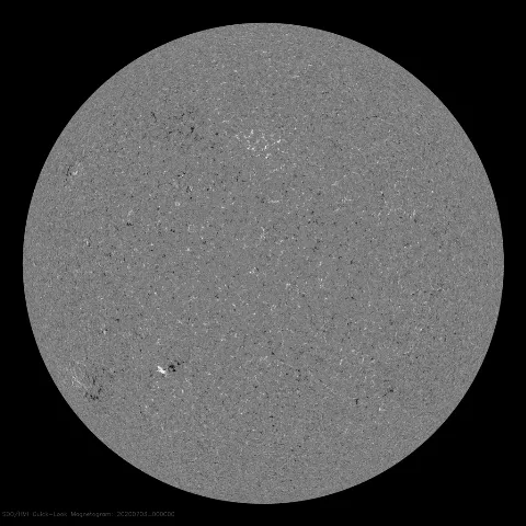 Image of Sun's magnetic field