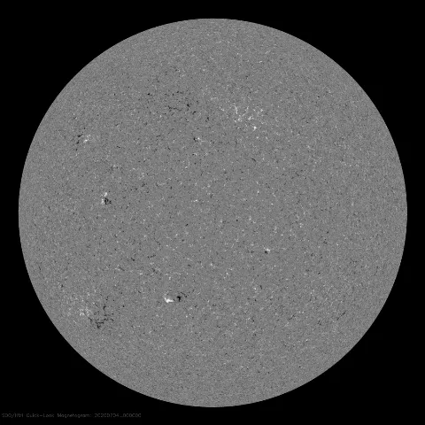 Image of Sun's magnetic field