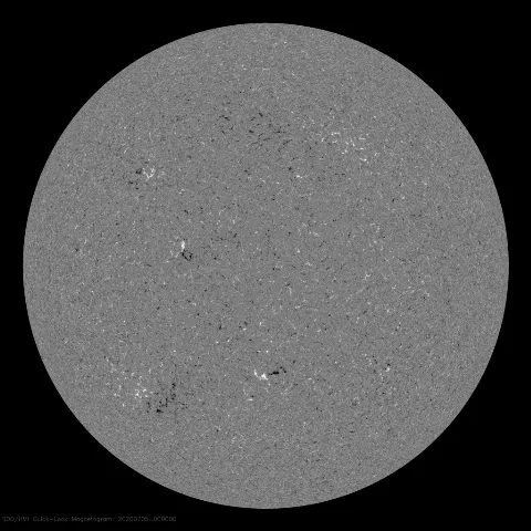 Image of Sun's magnetic field