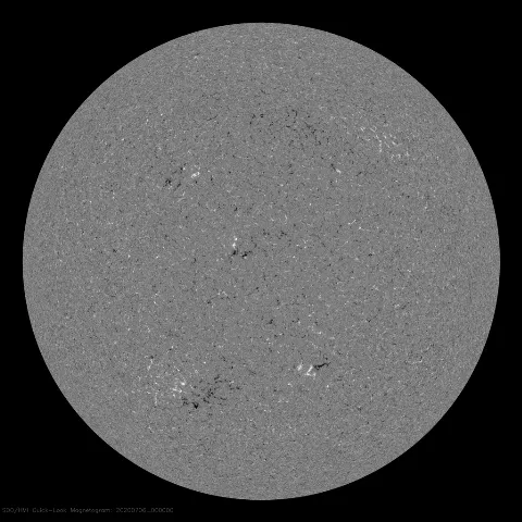 Image of Sun's magnetic field