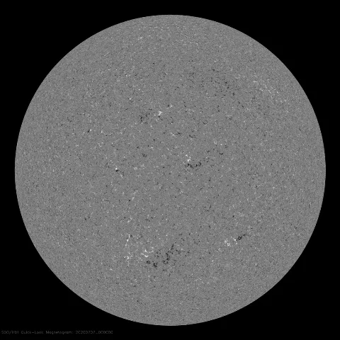 Image of Sun's magnetic field