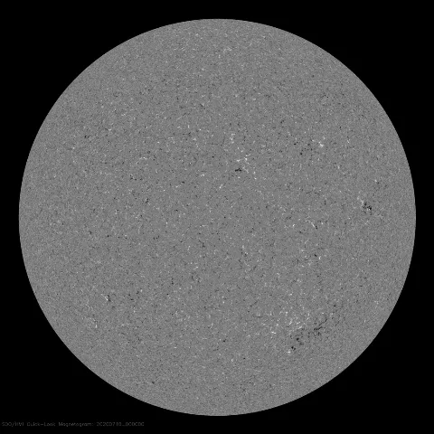 Image of Sun's magnetic field