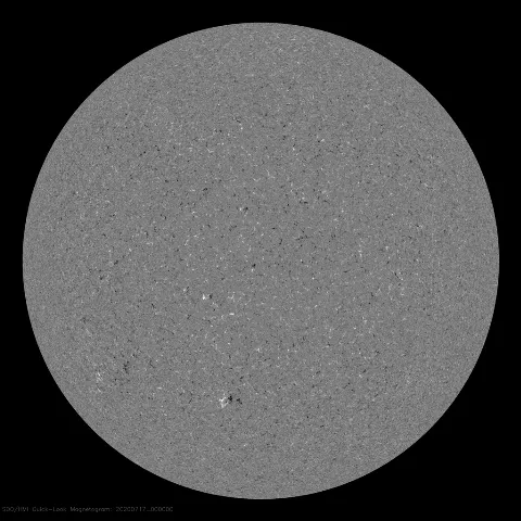 Image of Sun's magnetic field