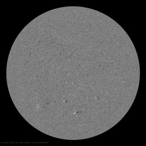 Image of Sun's magnetic field