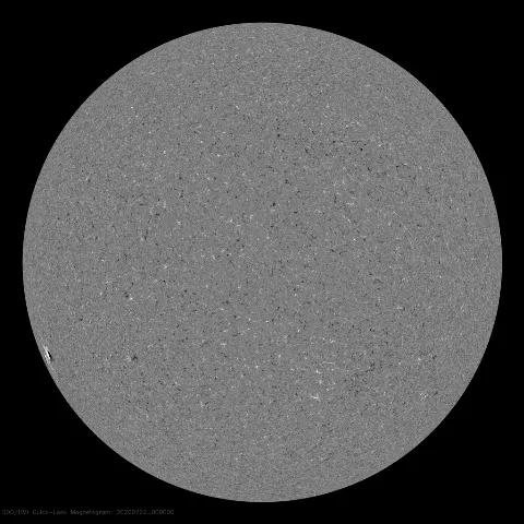 Image of Sun's magnetic field