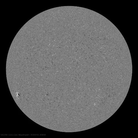 Image of Sun's magnetic field