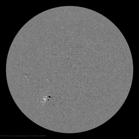 Image of Sun's magnetic field