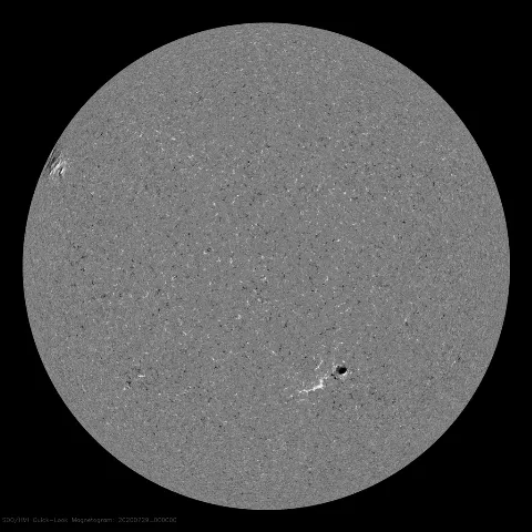 Image of Sun's magnetic field