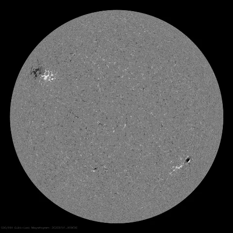 Image of Sun's magnetic field