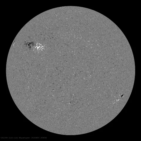 Image of Sun's magnetic field