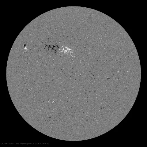 Image of Sun's magnetic field