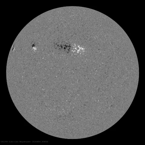 Image of Sun's magnetic field