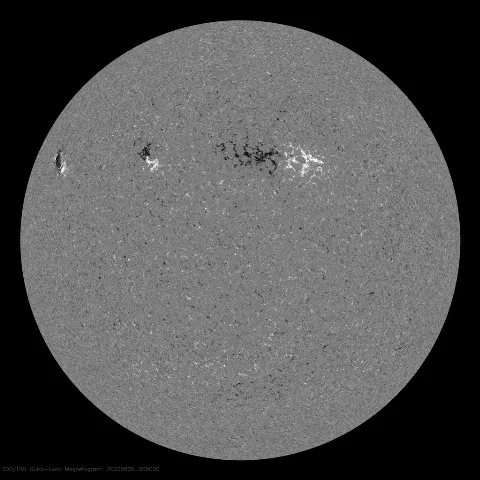 Image of Sun's magnetic field