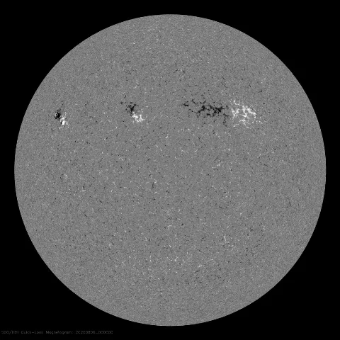 Image of Sun's magnetic field