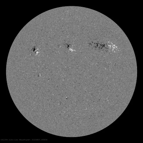 Image of Sun's magnetic field