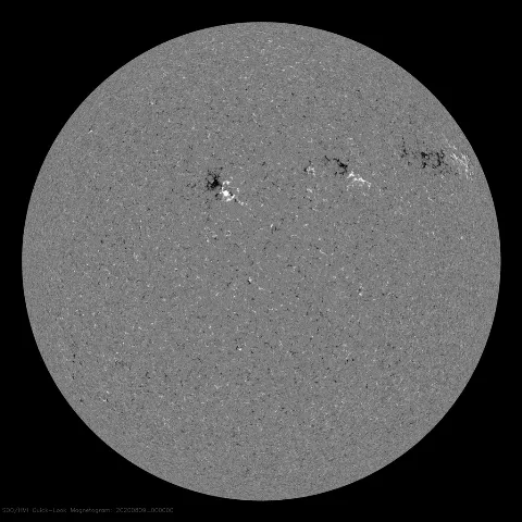 Image of Sun's magnetic field